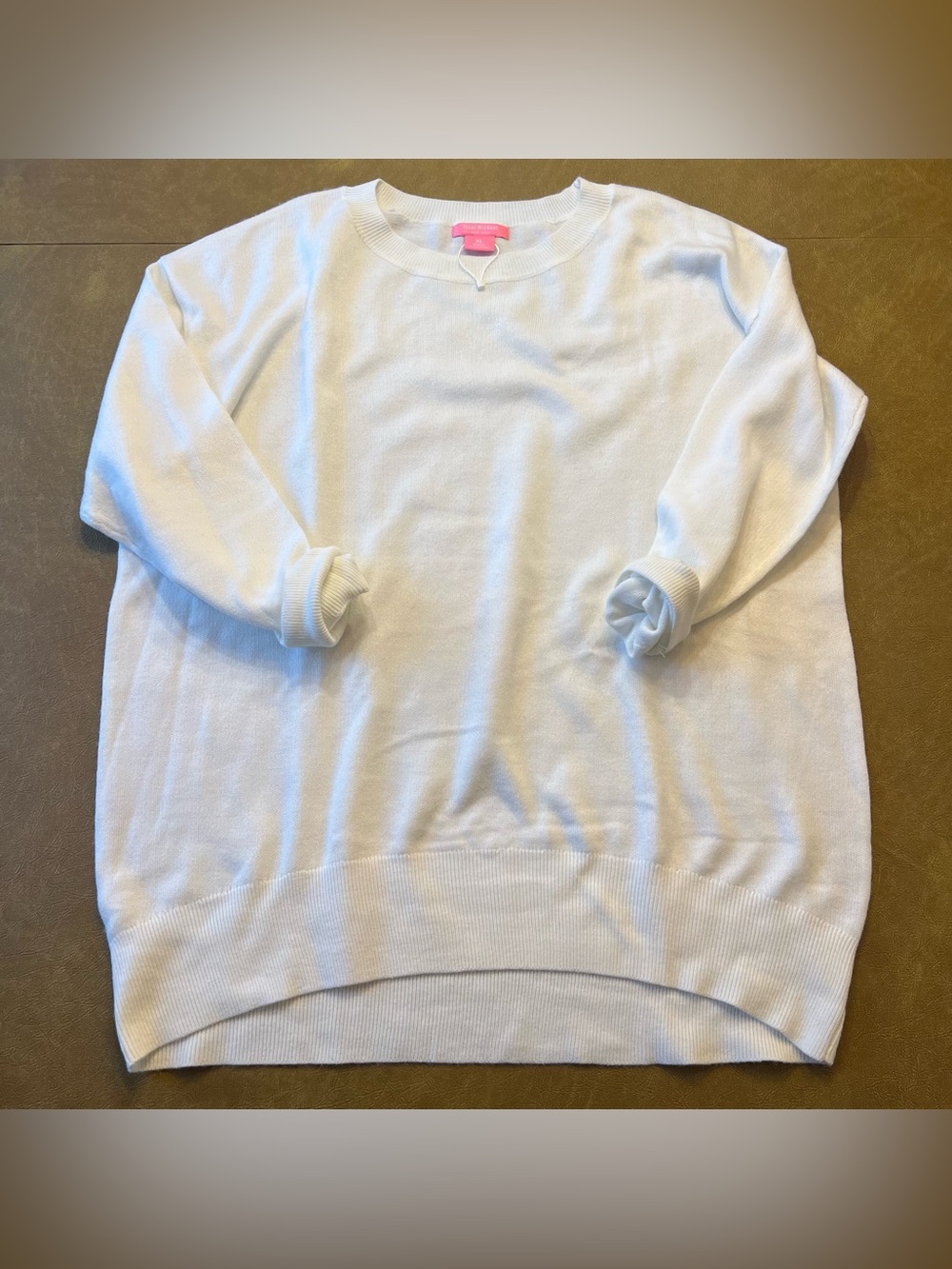 Isaac Mizrahi White Crewneck Sweater